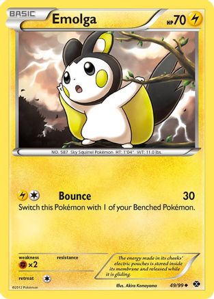 Emolga 049/99  - Reverse Holofoil Next Destinies - Uncommon