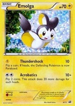 Emolga 006/12  - Holofoil McDonalds Promos 2012 - Promo