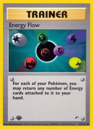 Energy Flow 122/132  - 1st Edition Gym Heroes - Common
