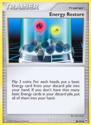 Energy Restore 086  - Reverse Holofoil Arceus - Uncommon