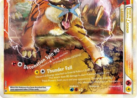 Entei & Raikou Legend (bottom) 091  - Holofoil Unleashed - Ultra Rare