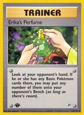 Erika's Perfume 110/132  - 1st Edition Gym Heroes - Uncommon