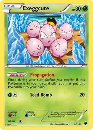 Exeggcute 004/116  Plasma Freeze - Uncommon
