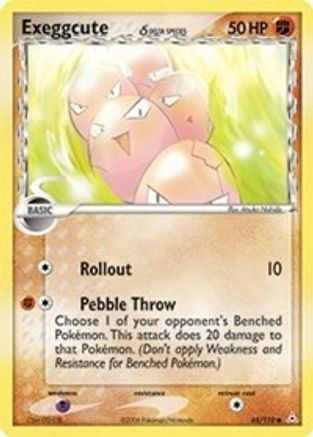 Exeggcute (Delta Species) 065/110  - Reverse Holofoil Holon Phantoms - Common