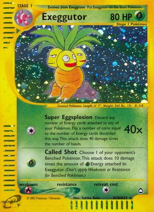 Exeggutor (H10) H10  - Holofoil Aquapolis - Holo Rare