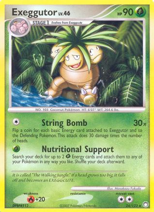Exeggutor 024  - Reverse Holofoil Mysterious Treasures - Rare