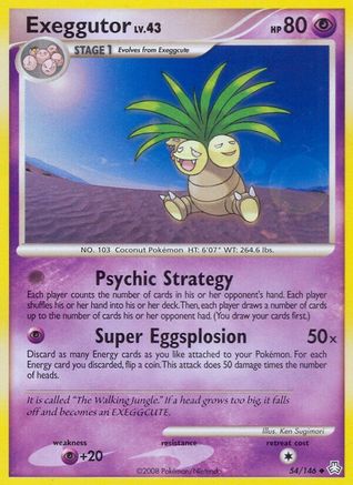 Exeggutor 054  - Reverse Holofoil Legends Awakened - Uncommon