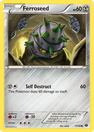 Ferroseed 077  - Reverse Holofoil Next Destinies - Common