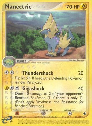 Manectric 039/109  Ruby and Sapphire - Uncommon