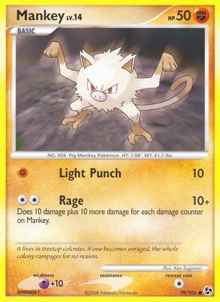 Mankey 079  - Reverse Holofoil Great Encounters - Common