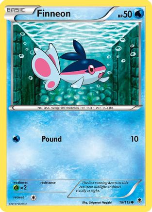 Finneon 018/119  - Reverse Holofoil XY  Phantom Forces - Common