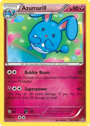 Azumarill 103/160  XY  Primal Clash - Rare
