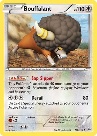 Bouffalant 119  - Reverse Holofoil XY  Primal Clash - Uncommon