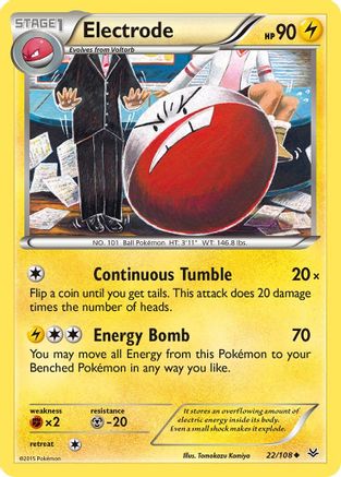 Electrode 022/108  XY  Roaring Skies - Uncommon