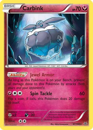 Carbink 047/108  XY  Roaring Skies - Rare