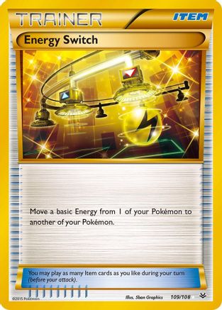 Energy Switch 109/108  - Holofoil XY  Roaring Skies - Secret Rare