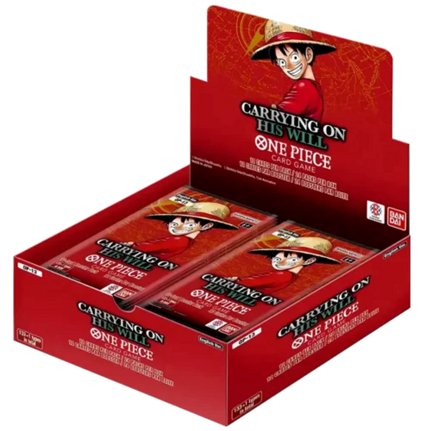 One Piece Card Game OP-13 English Booster Box Display - Carrying on His Will