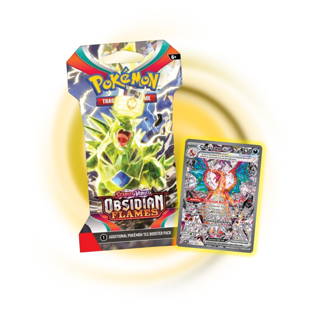 Scarlet and Violet Obsidian Flames Booster Pack (Cardboard Packaging)