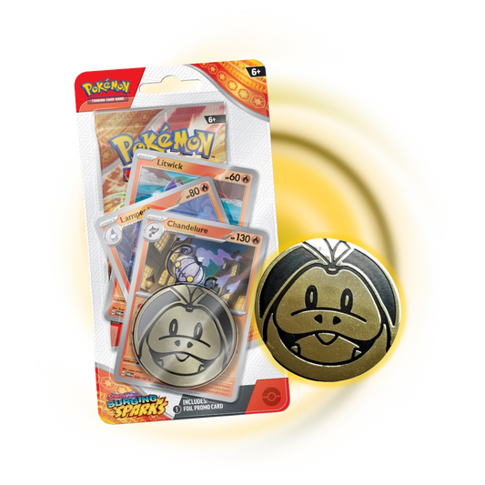 Scarlet and Violet Surging Sparks 1 Pack Checklane Blister Chandelure