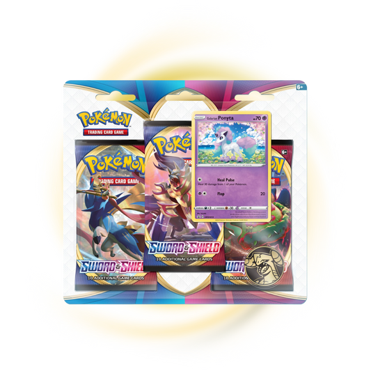 Sword & Shield (Base) 3 Pack Blister Galarian Ponyta