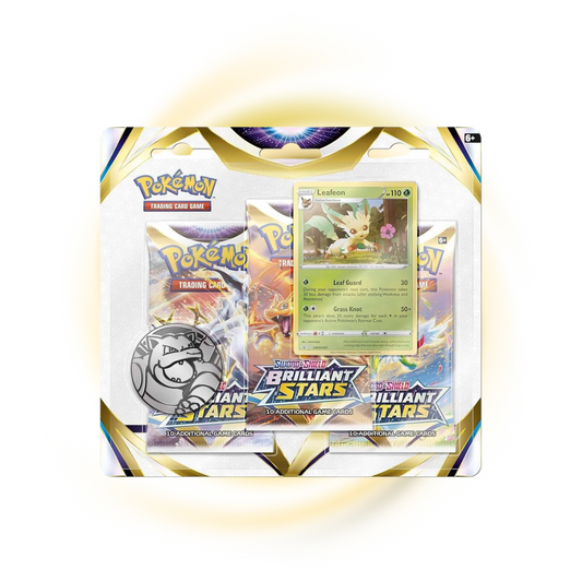 Sword & Shield Brilliant Stars 3 Pack Blister Leafeon