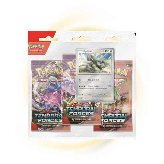 Scarlet and Violet Temporal Forces 3 Pack Blister Cyclizar