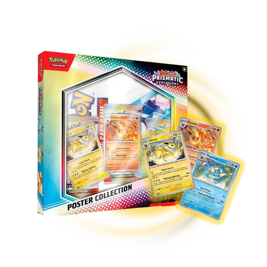 Scarlet and Violet Prismatic Evolutions Poster Collection