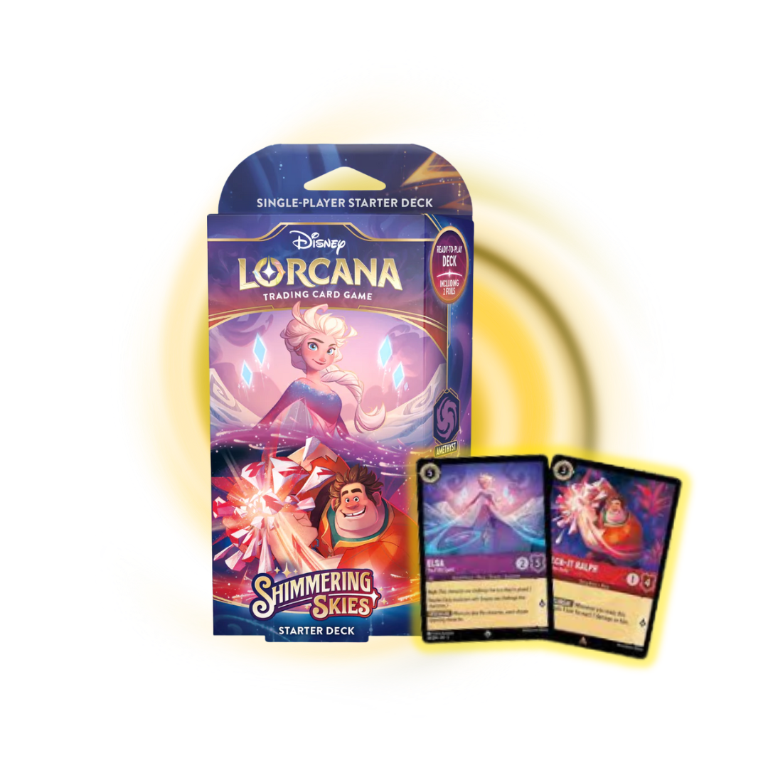 Lorcana – Shimmering Skies Starter Deck – Amethyst & Ruby