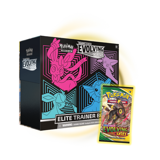 Sword & Shield Evolving Skies Elite Trainer Box Sylveon, Espeon, Glaceon, Vaporeon