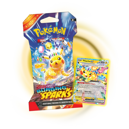 Scarlet and Violet Surging Sparks Booster Pack (Cardboard Packaging)